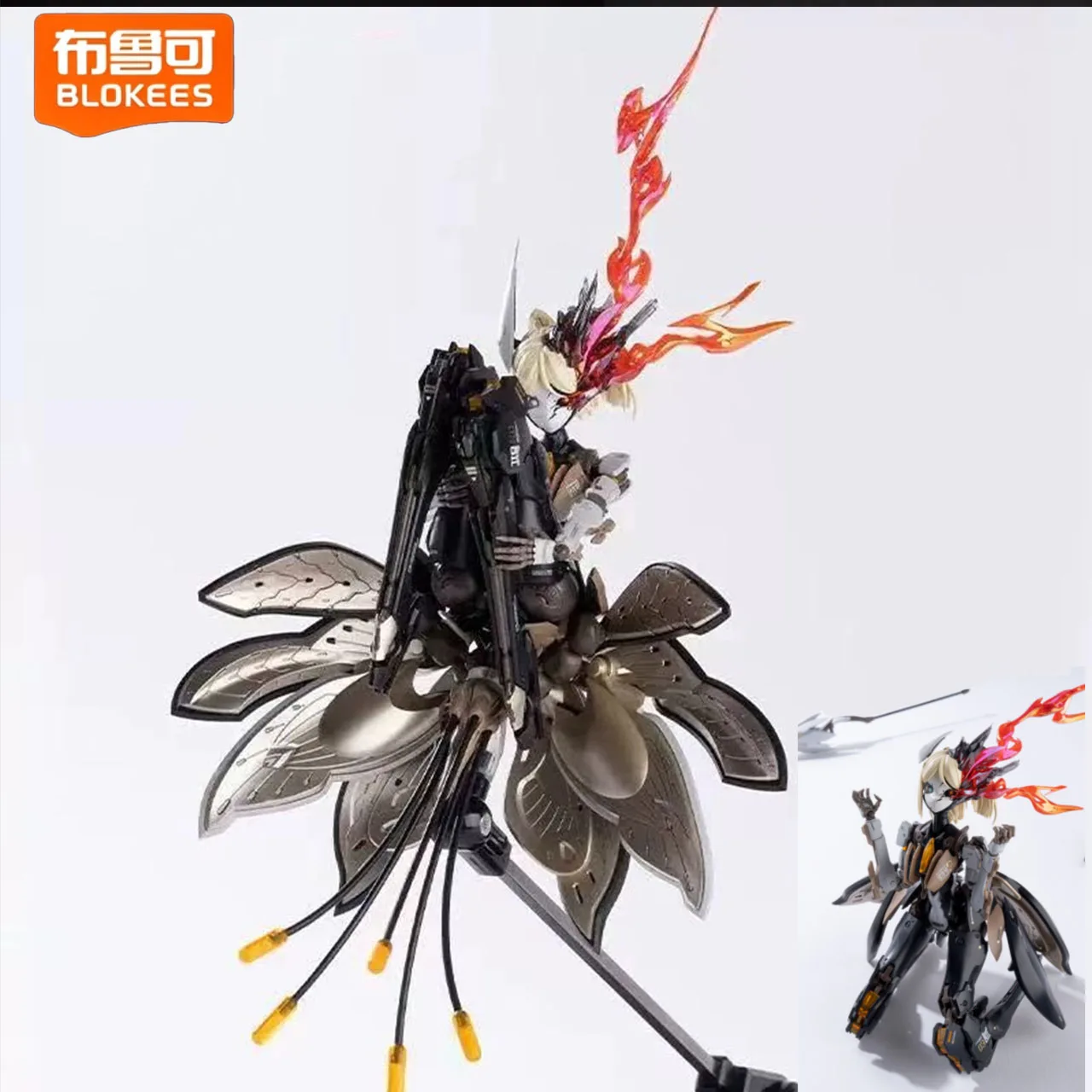 Original Transformed Mech Model Figure Ornament Star Flower Lily Men's Birthday Gift