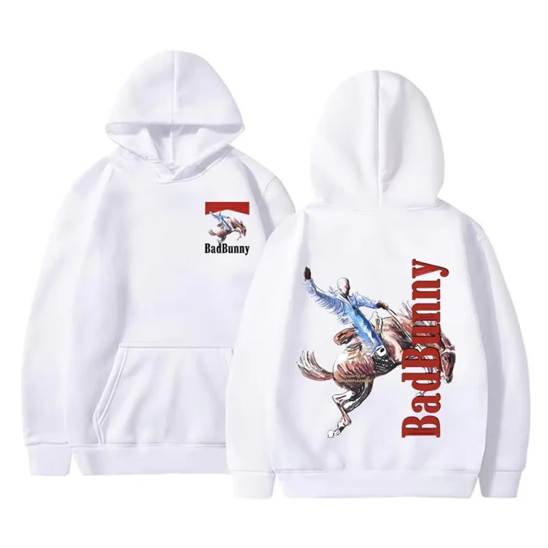 Bad Bunny New Album Nadie Sabe Lo Que Va Pasar Manana Sweatshirts Street Hoodies Clothes Casual Pullovers 90s Bad Bunny Hoodie