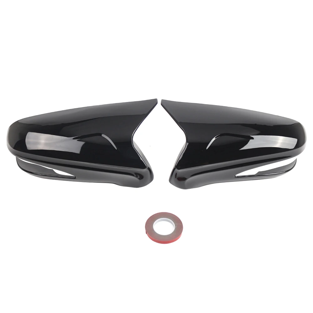 1 Pair Glossy Black Rearview Mirror Cover Caps For Lexus ES350 IS350 IS250 LS460 LS600h 09-2012 RX RX270 RX350 RX450 2009-14