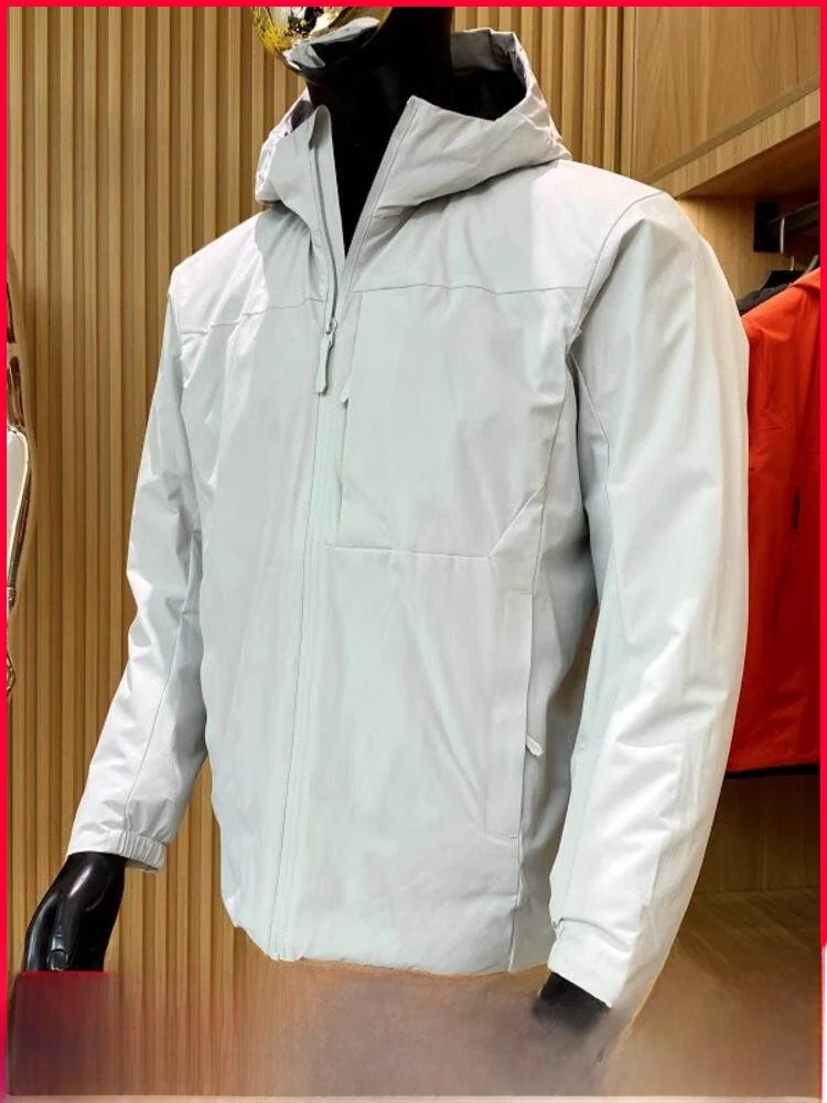 

Теплая и стильная мужская хлопковая куртка с капюшоном: новая осенне-зимняя коллекция, ветрозащитная, водонепроницаемая, высококачественная, модная повседневная верхняя одежда