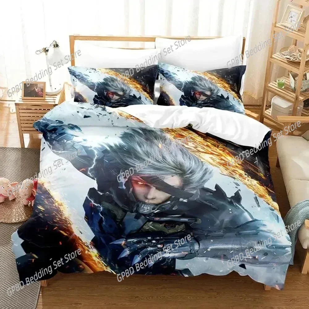 

METAL GEAR RISING REVENGEANCE Comfortable Duvet Quilt Cover Pillowcase Bedding Set Children Bedroom Decoration Home Textile