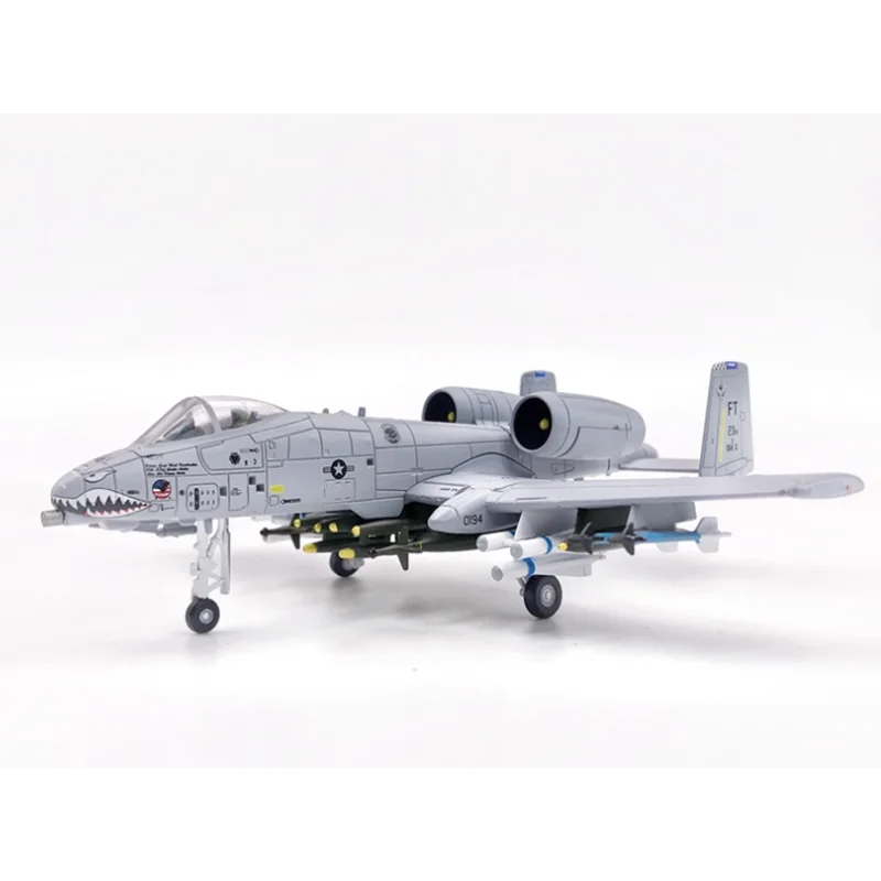 WLTK 1/100 Scale A-10A Fighter Jet Attack Aircraft Tank Killer A10 Aircraft Model Die-cast Alloy Simulation Ornament Collectible