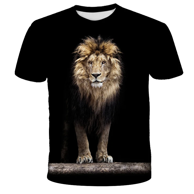 Men's T-shirt 3d Printed Lion King Simba Hip-hop Style Fashionable Casual Outdoor Street Sports Breathable Lightweight