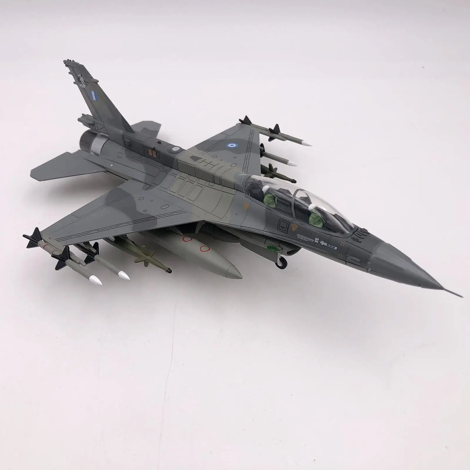 1/72 F16D Fighter Model Plane Model with Display Stand Home Decor Aviation