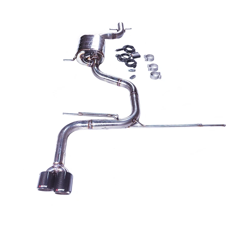 

It is used for the Volkswagen EOS 2.0T Catback with a valve exhaust pipe to match the original vehicle diffuser