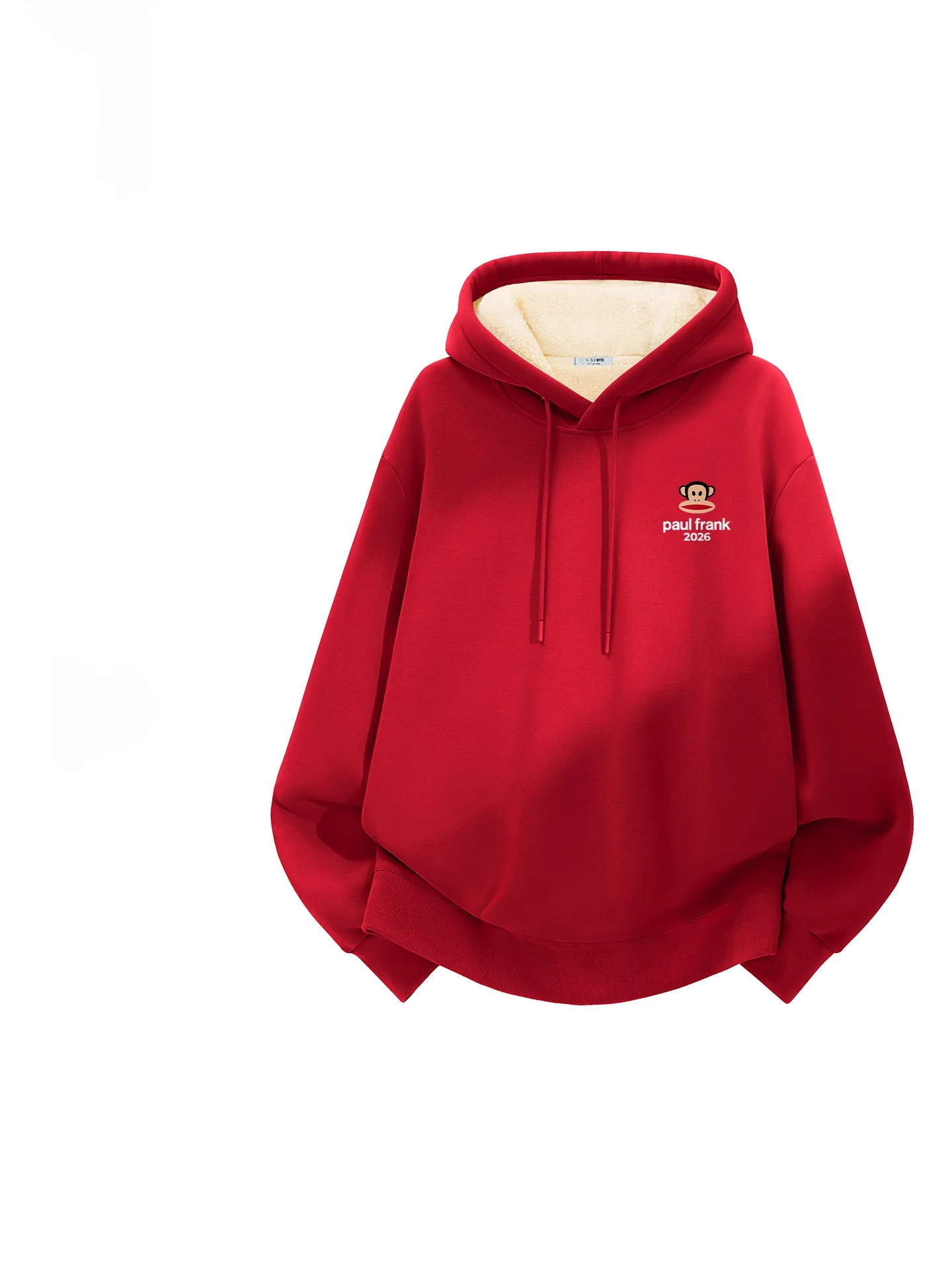 

Мужская зимняя толстовка с капюшоном Monkey, красная, для пар, теплая, повседневная, с длинным рукавом, с принтом