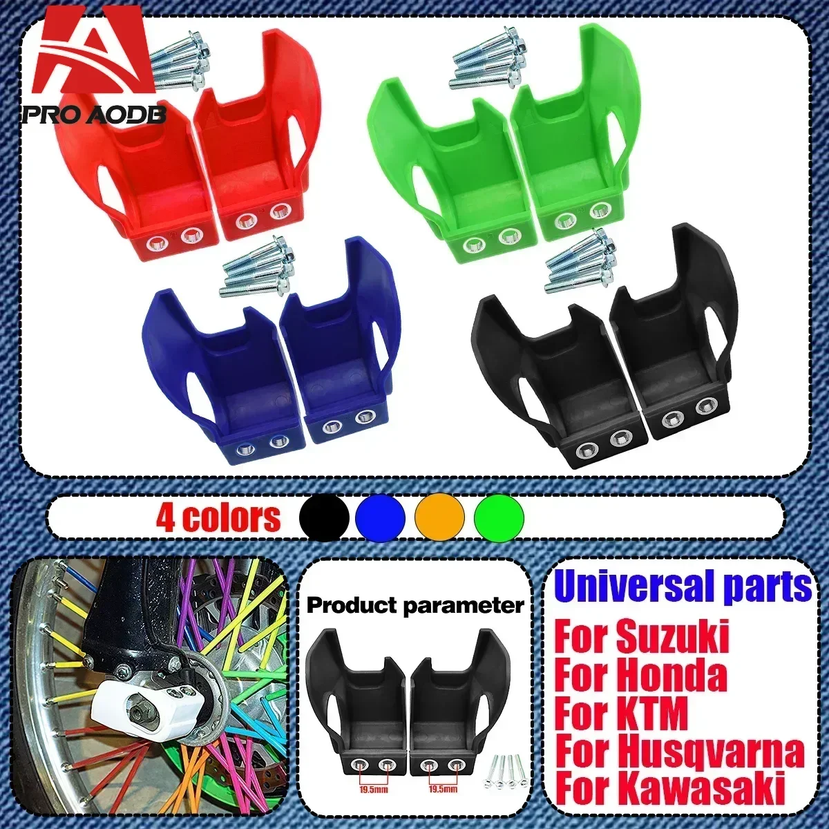 

Motocross Fork Bottom Shoe Guard Cover Protector For BETA 125 250 300 350 450 2009-2021 YAMAHA WRF YZ KAWASAKI KX HONDA CRF RX