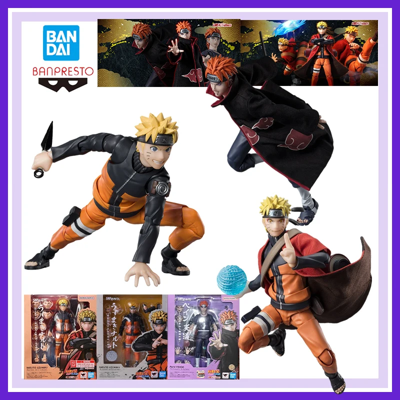 

In Stock Genuine Brand New and Unopened Bandai Banpresto Naruto S H Figuarts Uzumaki Naruto Pain Anime Action Figures Model Toy
