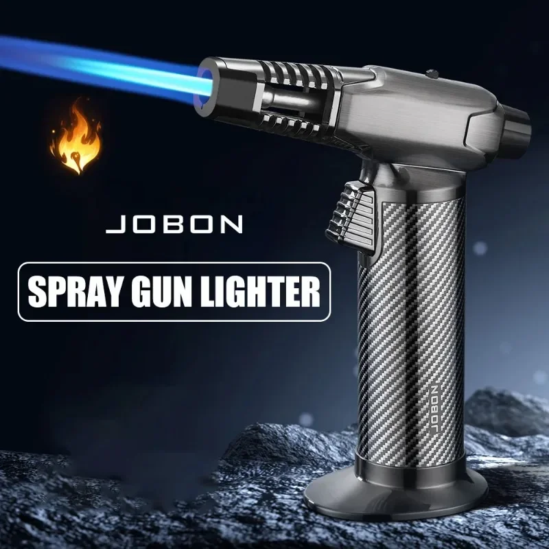 

2026 1300 ℃ Windproof Blue Flame Gun Lighter One Key Fixed Flame 360 ° Inverted Ignition Metal Material Multifunctional Use