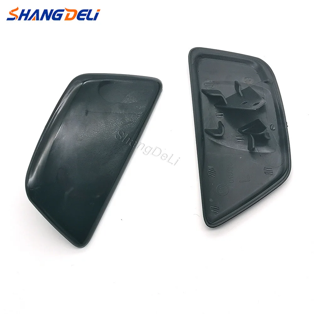1 Pair Front Bumper Headlight Cleaning Washer Nozzle Cover Spray Jet Cap Fit for Nissan X-Trail 2014–2016 Exterior Replacement