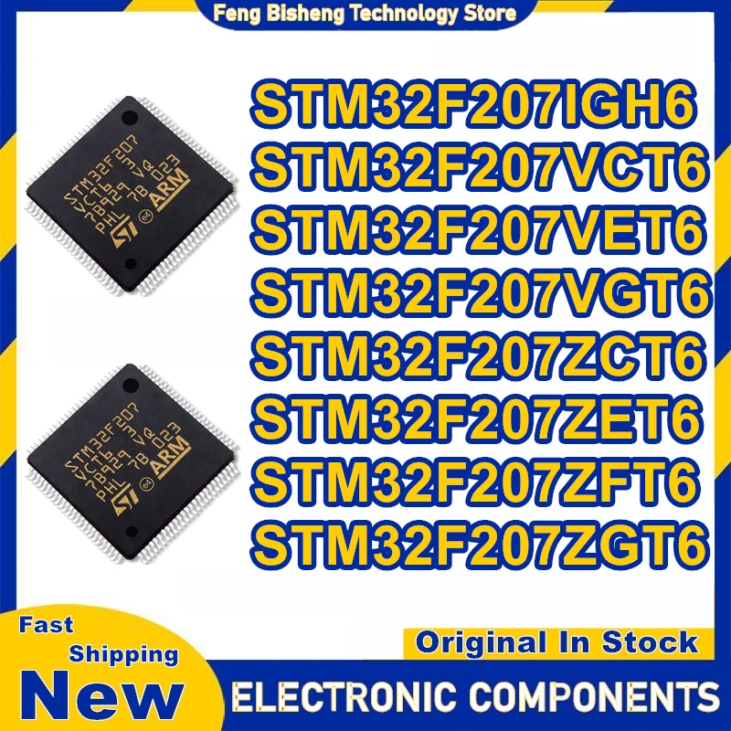 

STM32F207VCT6 STM32F207VET6 STM32F207VGT6 STM32F207ZCT6 STM32F207ZET6 STM32F207ZFT6 STM32F207ZGT6 STM32F207IGH6 Микросхема на складе