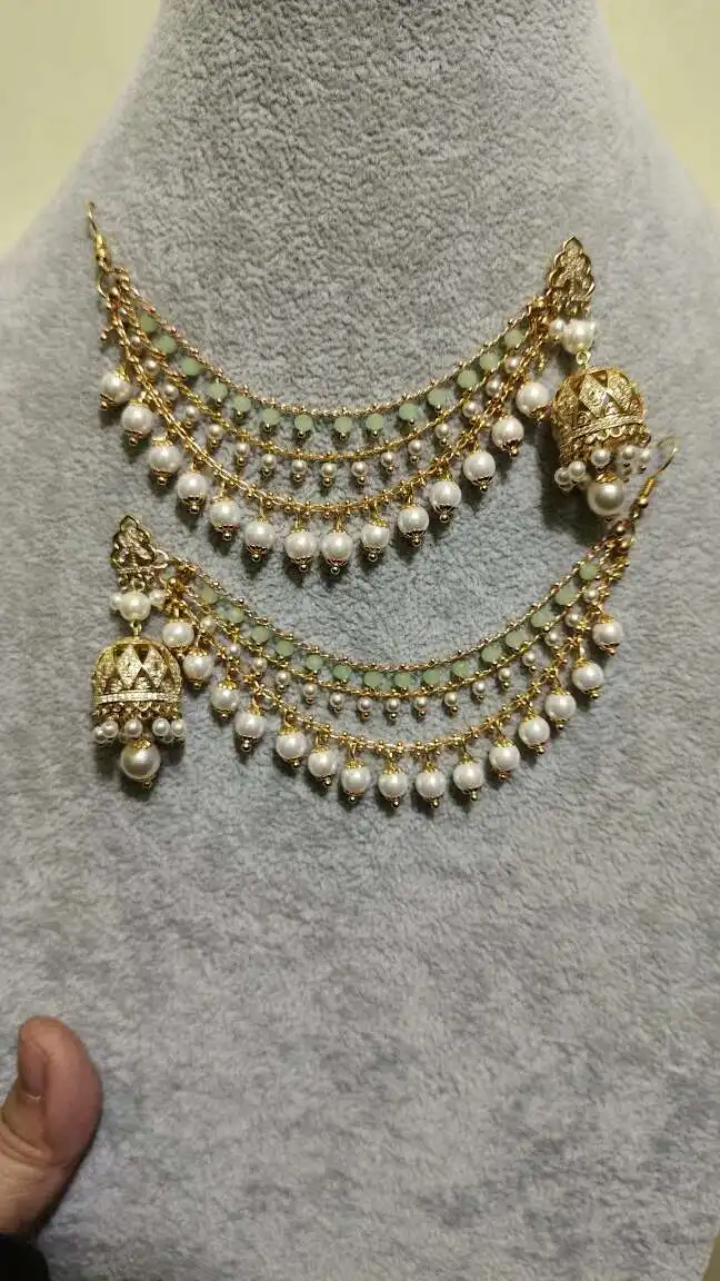 الهند نيبال سلسلة متعددة قطرة شرابة الأقراط Tiktok صافي الأحمر نفس جرس فانوس الرياح جرس الأذن هوك