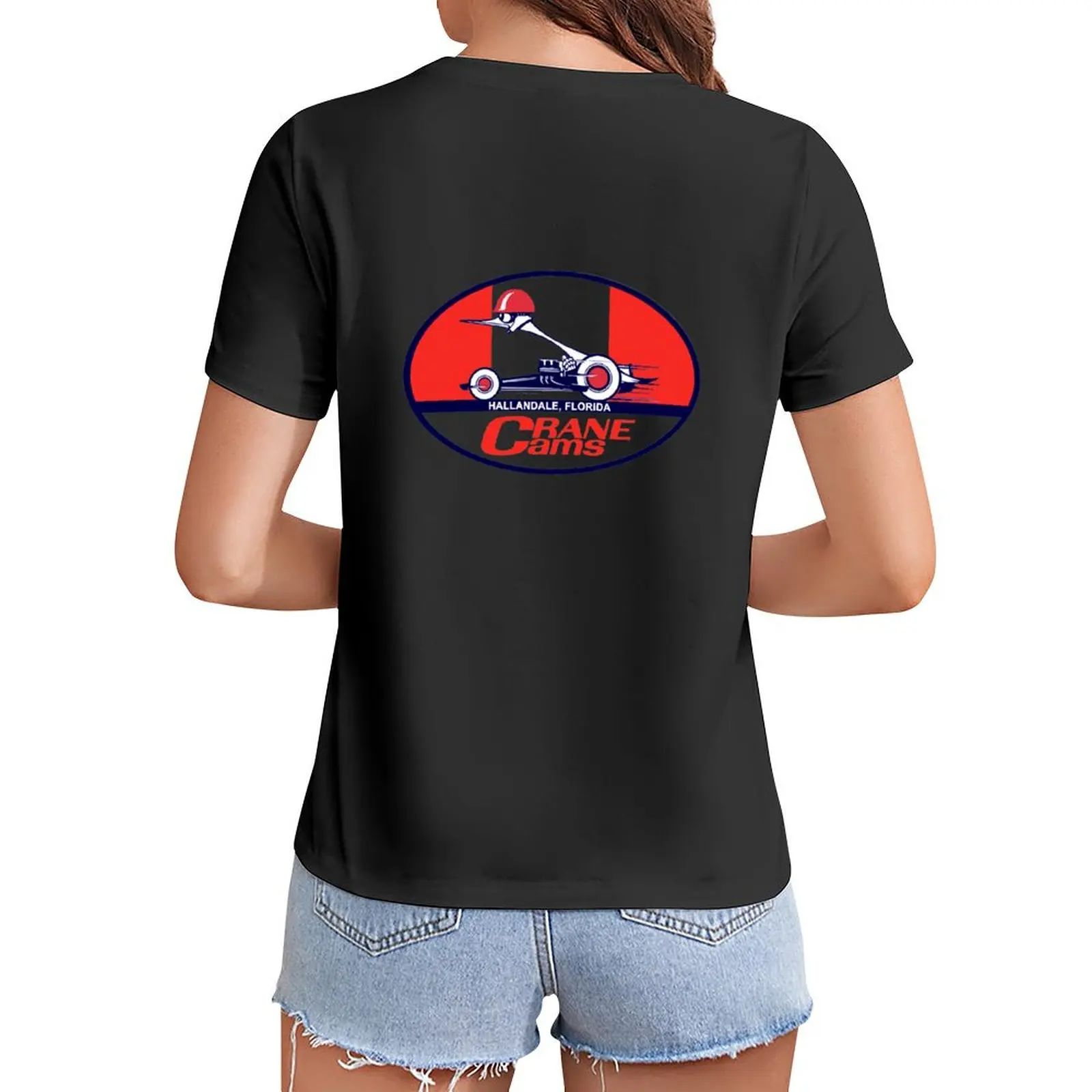 

Crane Cams T-Shirt vintage animal print kawaii clothes oversized t-shirts for Women pack