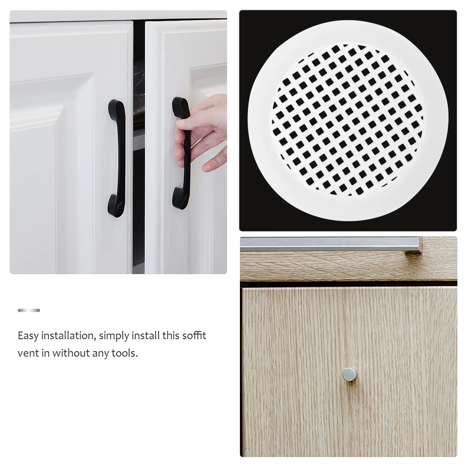 

20 шт. 38-мм круглых декоративных вентиляционных решеток для нижней части шкафа, для вентиляции шкафов, декоративные вентиляционные решетки, аксессуары для кухни и ванной комнаты