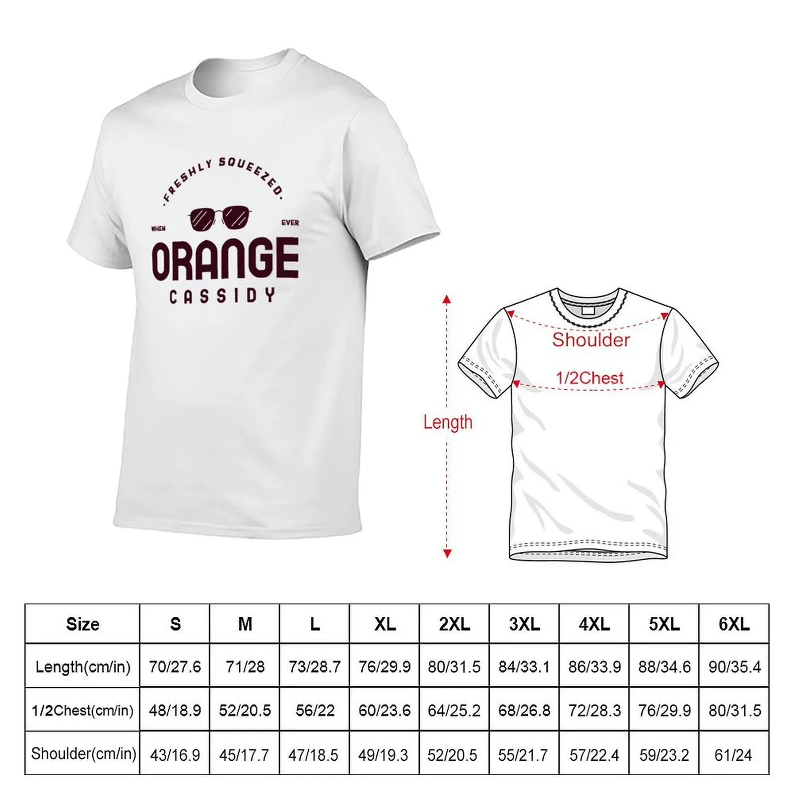 AEW Orange Cassidy T-Shirt t shirts for man cotton t shirts for man slim fit T-Shirt