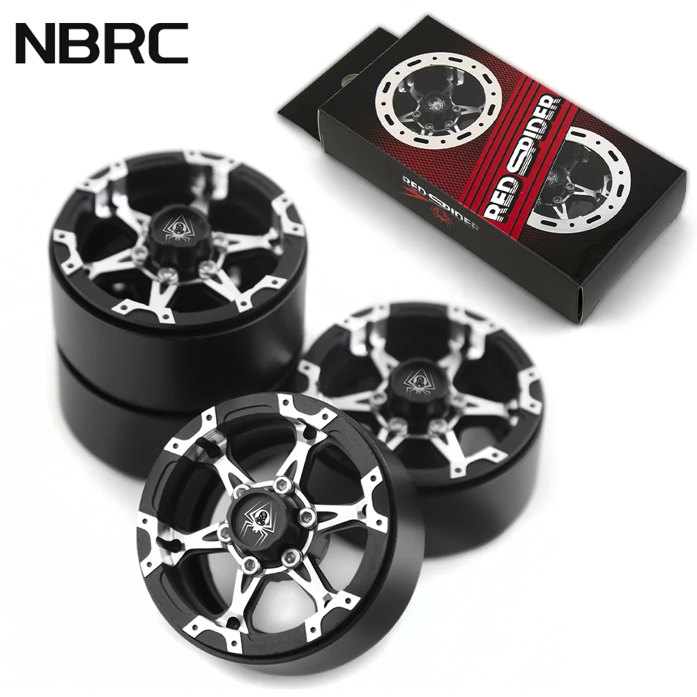 

2pcs/4pcs Metal 1.9nch Beadlock Wheel Hub Rims for 1/10 RC Crawler Car Axial SCX10 90046 SCX10 III AXI03007 TRAXXAS TRX4