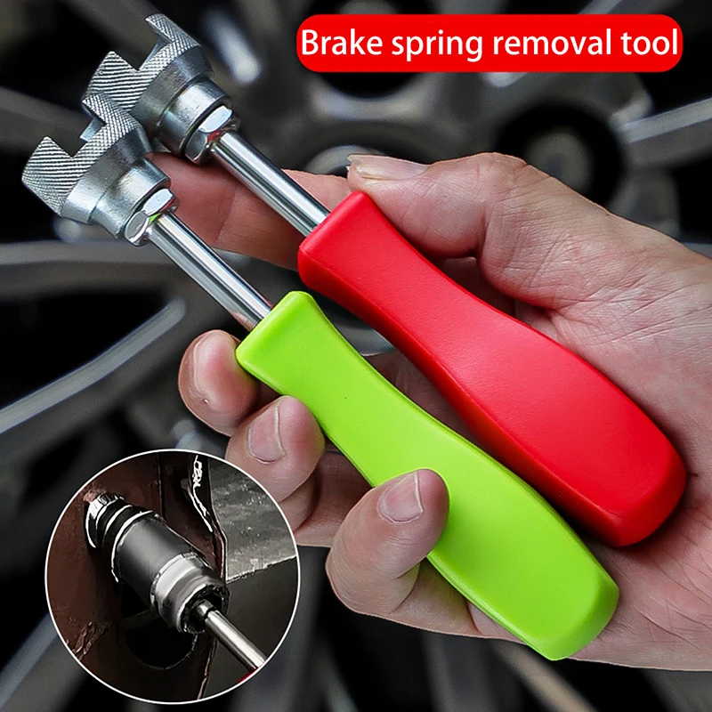 SU 1pc Automotive Brake Spring Pliers Compression and Removal Tool with Helper Hook for Brake Shoe Spring Installer and Remover