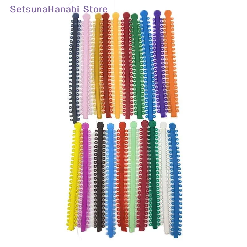 [W]AG 20Pcs/Park Dental Elastic Ties Bands For Brackets Braces Colourful To Choose Dentist Ortho Materials