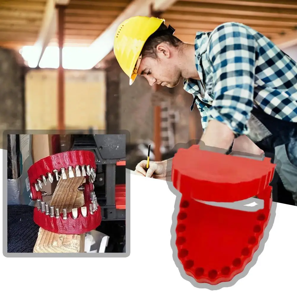 1 PCS Funny Denture Drill Bit Holder Teeth Model Design Screwdriver Bit Fits 1/4 Inch Hex Bit And Drive Bit