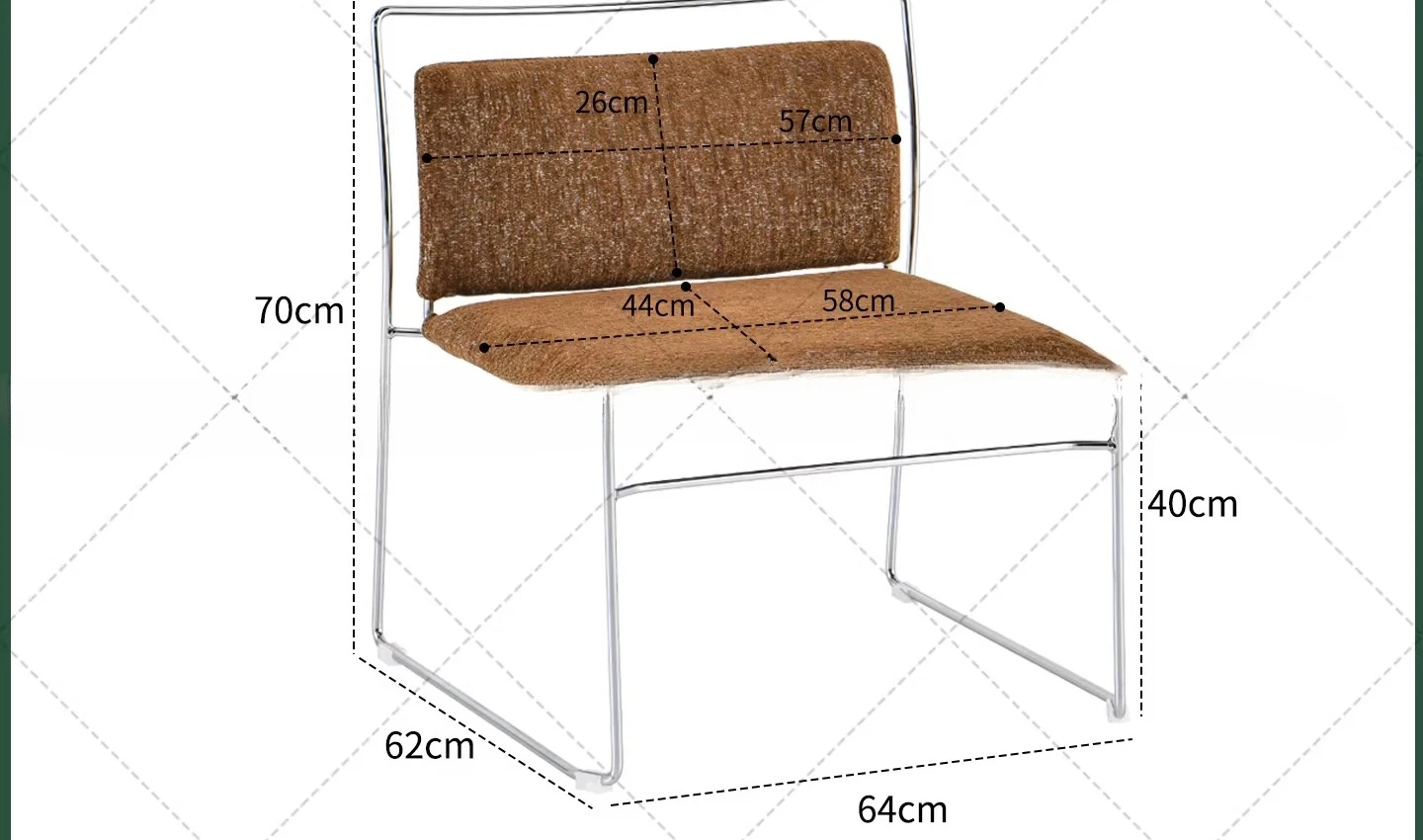 Medieval Bauhaus casual chair soft bag backrest low dining chair