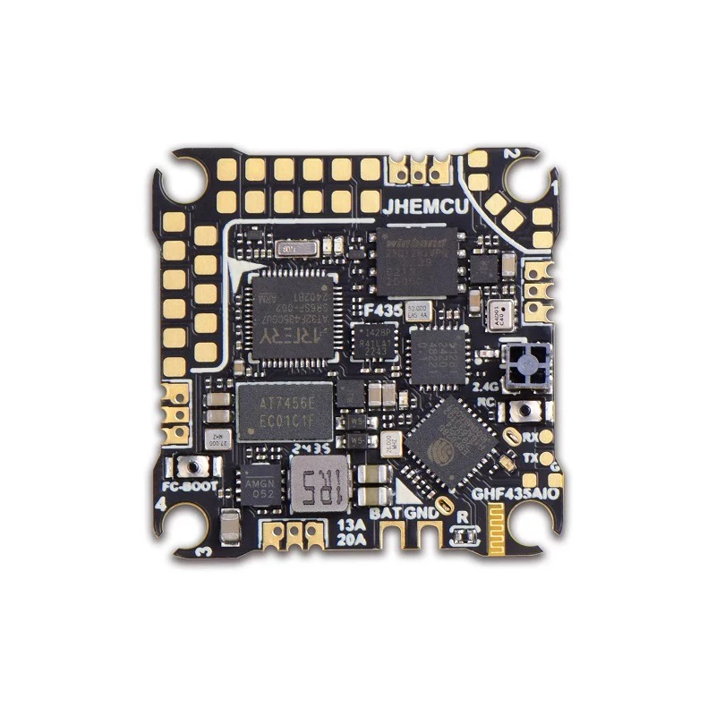 JHEMCU Jinhang F435AIO controllo di volo 20A ESC FPVF4 controllo di volo 2-4S ELRS integrato 2.4G