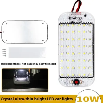 1PC 48 LED コンパートメント屋内ライトバー RV トラックキャンピングカーボート 12-85V 高輝度インテリア読書ランプオン/オフスイッチ付き