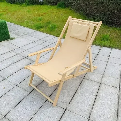 

Handrail Wood Beach Chairs Recliner Balcony Home Folding Beach Chairs Portable Fishing Silla Plegable Outdoor Furniture