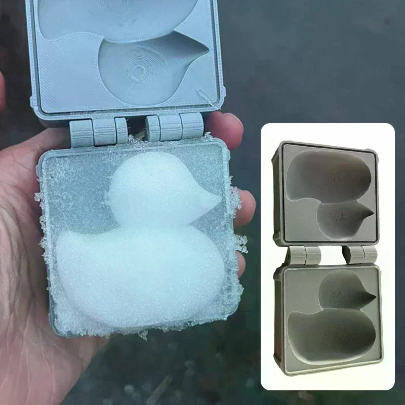 

Snow Duck Mold Maker Snow Ball Toys Games Duck Shape Snowball Launcher Outdoor Winter Snowball Fighting Play, Skiing, Sliding