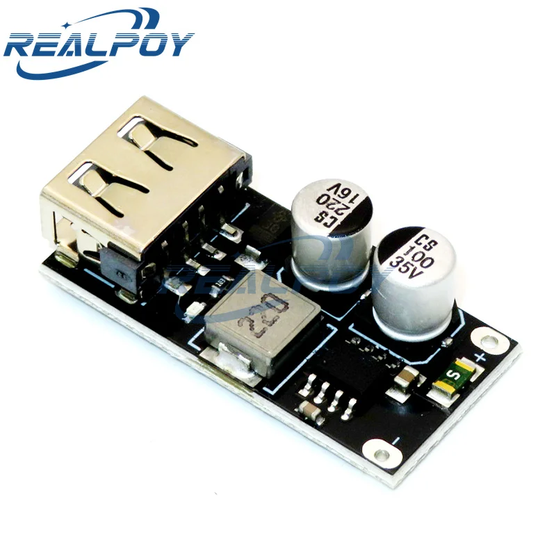 QC3.0 QC2.0 Przetwornica USB DC-DC Buck Moduł ładowania Step Down 6-32V 9V 12V 24V do szybkiej ładowarki Płytka drukowana 3V 5V 12V