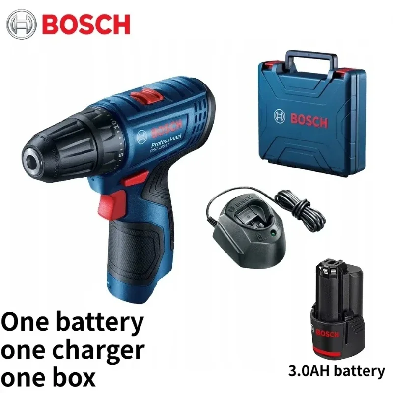 Bosch GSR 120-LI 12V Battery Powered Hand Drill 3.0Ah Li-ion for Masonry Wood & Metal Drilling