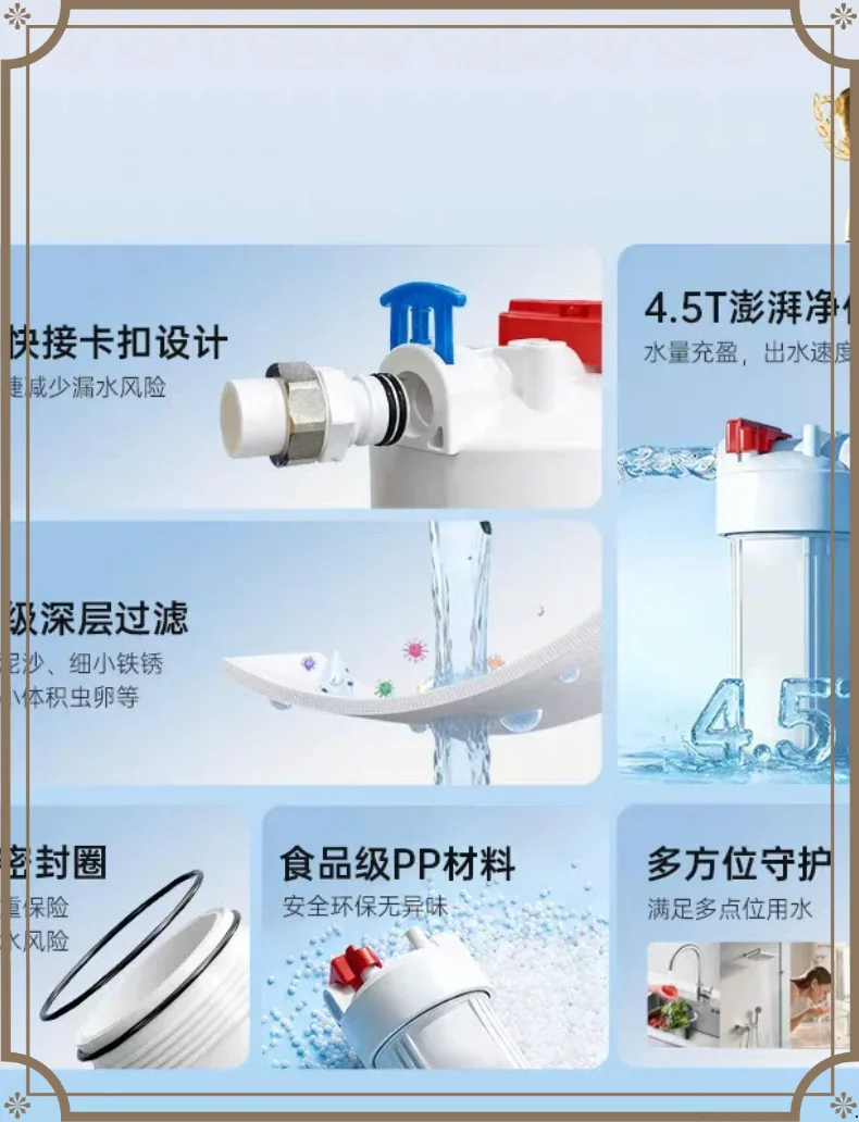Pre-filter Household Tap Water Water Heater Large Flow Into The House Water Purifier Universal Filter Element