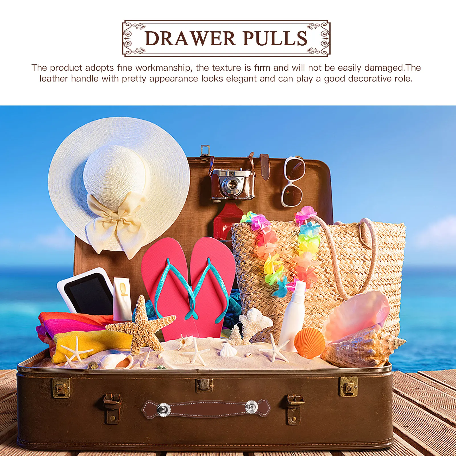 

4pcs Suitcase Handle niture Cabinet Drawer Pull Durable Decorative Replacement For Luggage Handles Storage Trunk