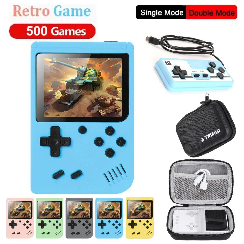 3.0Inch Retro Portable Mini Handheld Game Player 8 Bit Video Game Console Built-in 500 Games Gameboy For Kid Gift