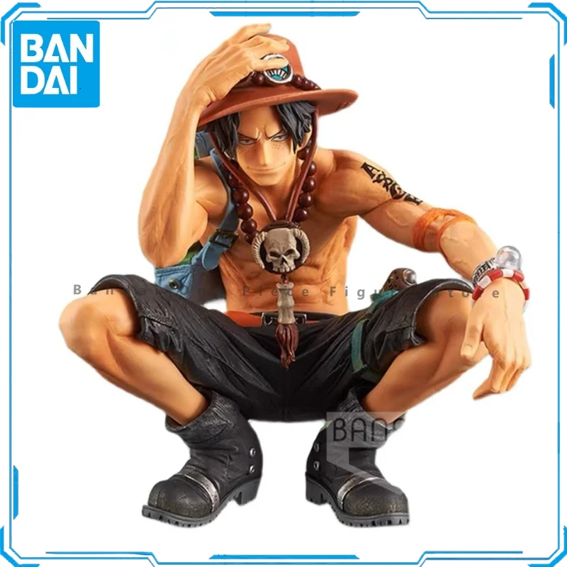 

In Stock Original Bandai BANPRESTO Portgas D. Ace Action Figures Animation Toys Gifts Genuine Collector Anime Hobby Model