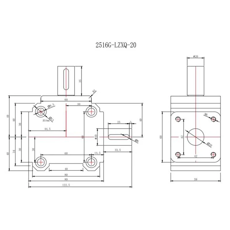 Imagem -05 - Ângulo Direito Steering Box 90 Graus Comutador Gear Aço Fundido Gearbox Grande Carga 2.5 Módulo 16 Dentes 40n.m Aço Inoxidável