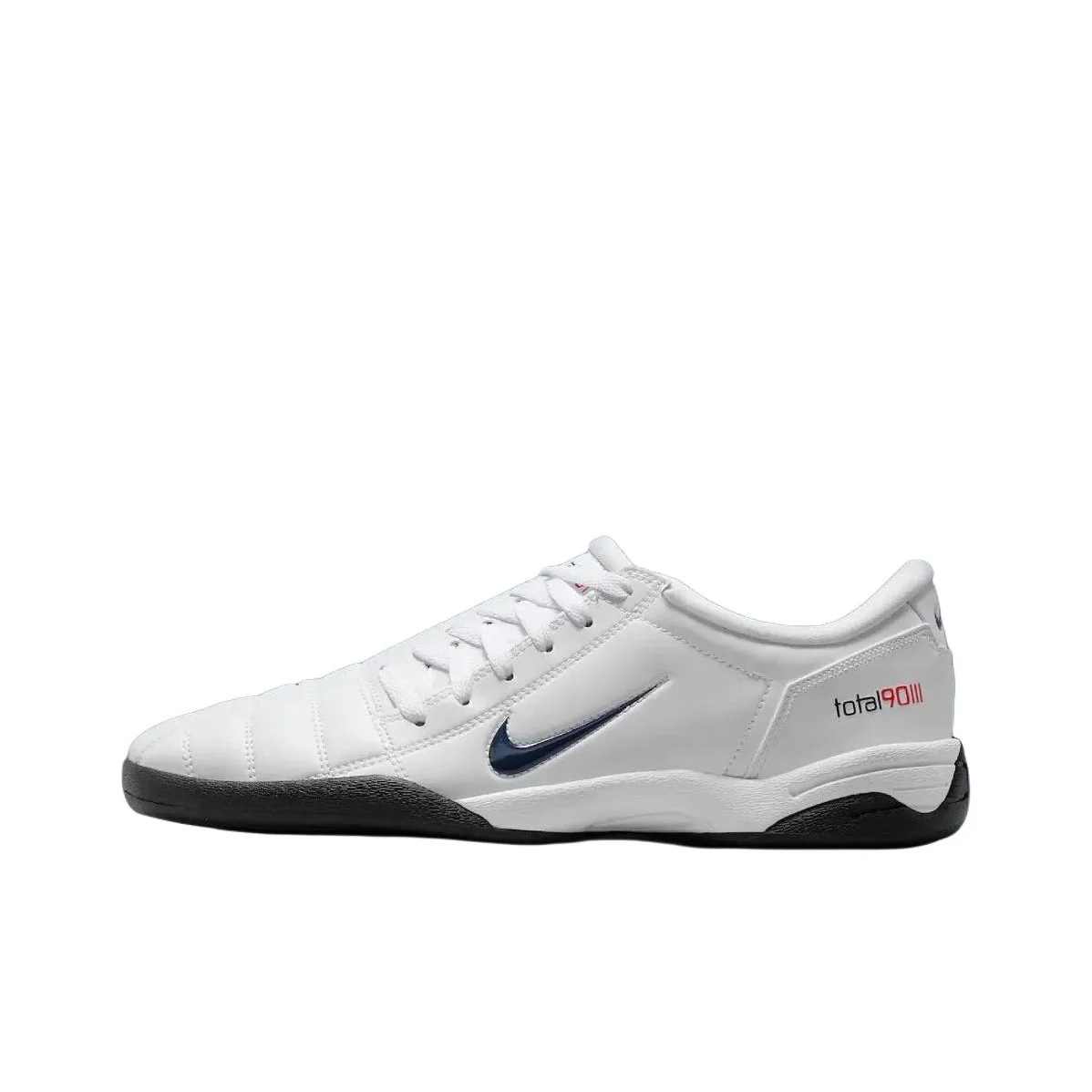 Nike Total 90 IIl Soccer Shoes Unisex Low Top White/Midnight Marine Blue/Challenge Red/Black IH4467-100