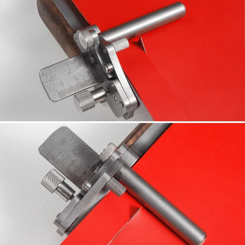 قاطع حزام يدوي قابل للتعديل من الفولاذ المقاوم للصدأ لقاطع الشريط الجلدي اليدوي بنفسك