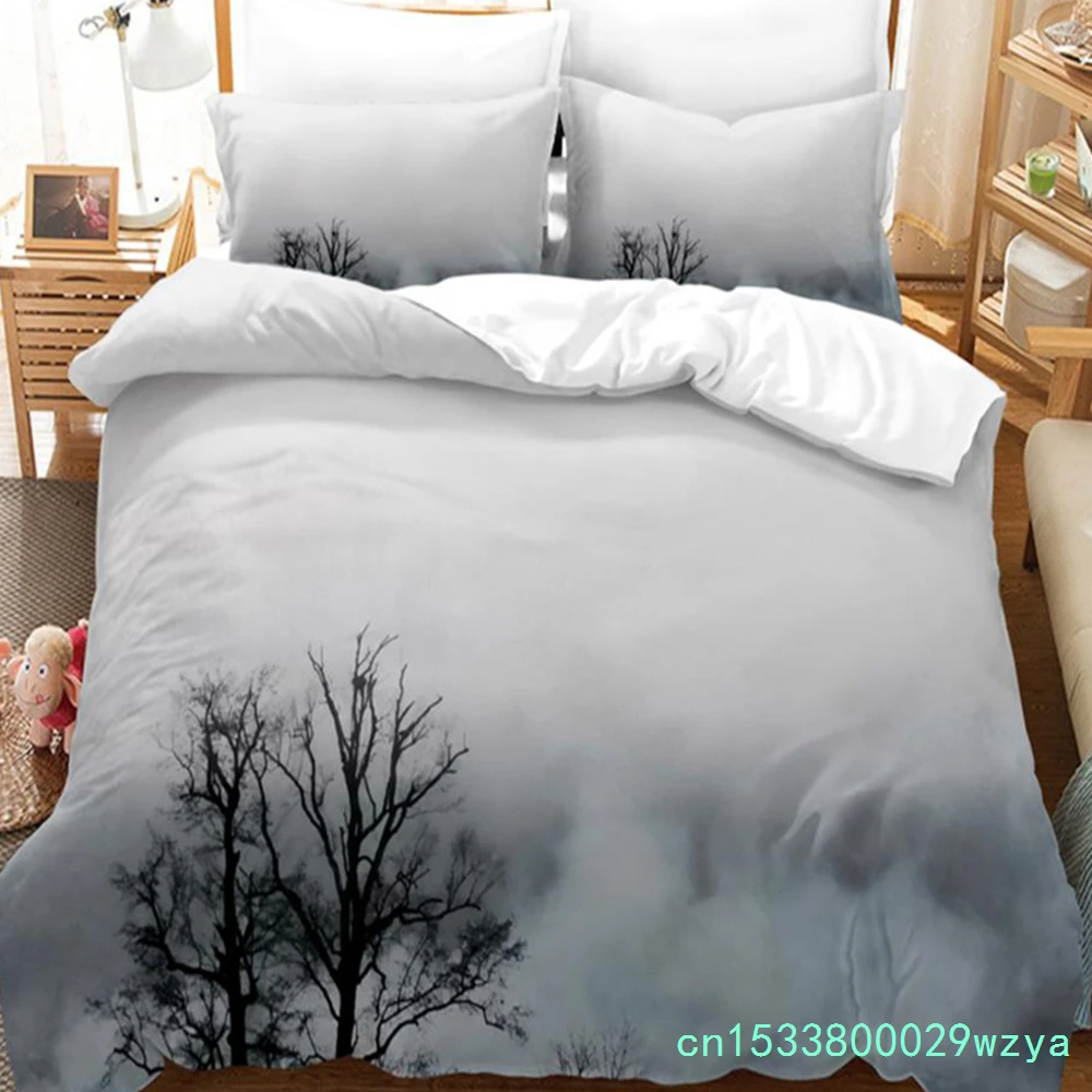 Landscape 3Pcs Bedding Sets 3D Digital Printing Custom Quilt Duvet Cover Set  Home Queen King Quilt Pillowcase