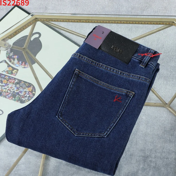 

Stretchy Straight Leg Men's Jeans Premium Denim Casual Comfortable Spring Summer New Arrival No Brand Embroidery