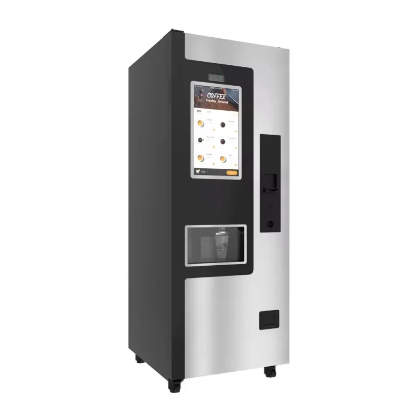 Distributeur automatique de café intégré avec broyeur, distributeur automatique de boissons et de collations