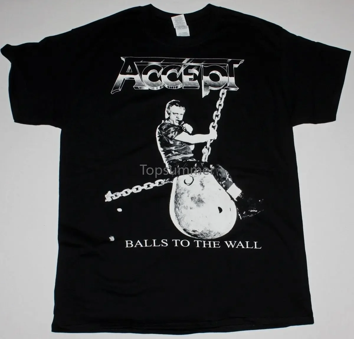 Accept Balls To The Wall Udo Heavy Metal Runninger Wild Rage New Black T-Shirt