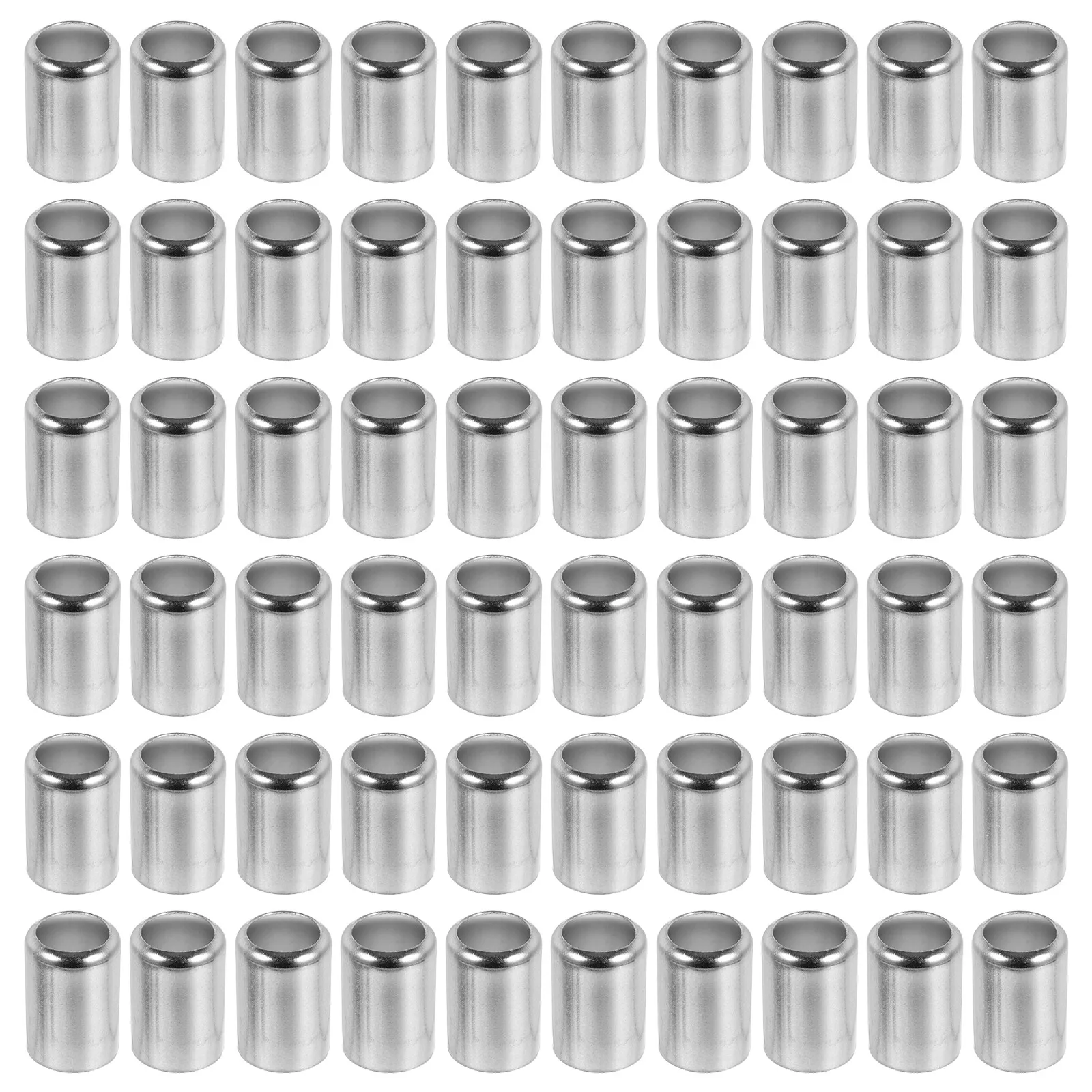 

100pcs Stainless Steel Hose Fittings Crimping Tool High Pressure Hydraulic Tube Connector Repair Parts Soft Sleeve End Fits