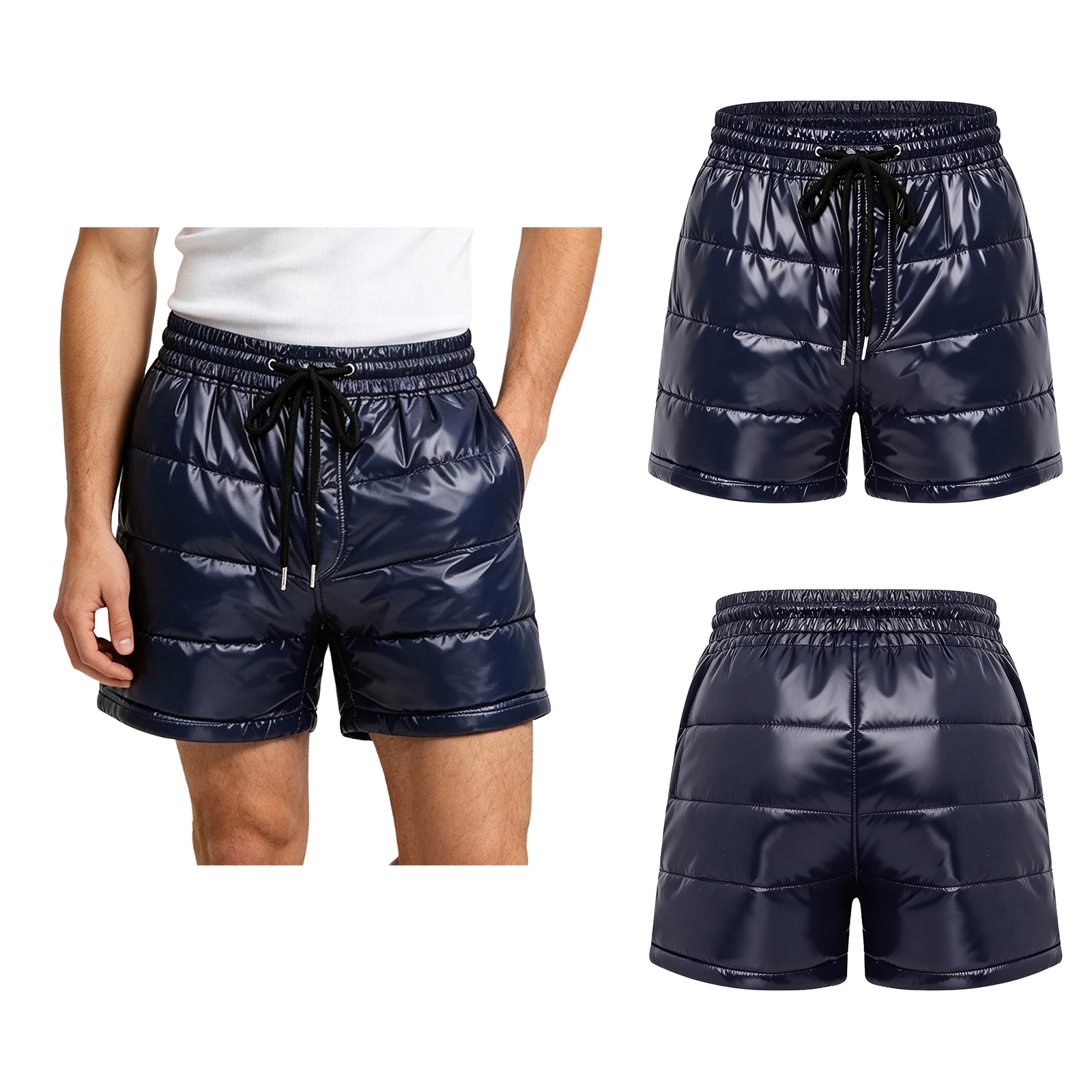Adult Men Warm Puffer Padded Waterproof Leak-proof Boxer Shorts Elderly Alzheimer Bedridden Special Needs Adaptive Diaper Cover