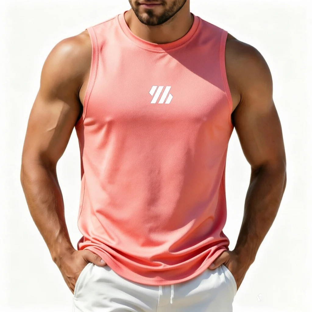 Men's Casual Fitness Tank Top Sportswear Sleeveless Shirt Male Mesh Breathable Tops Tee Sports Vest Undershirt Gyms Vest Men image 3