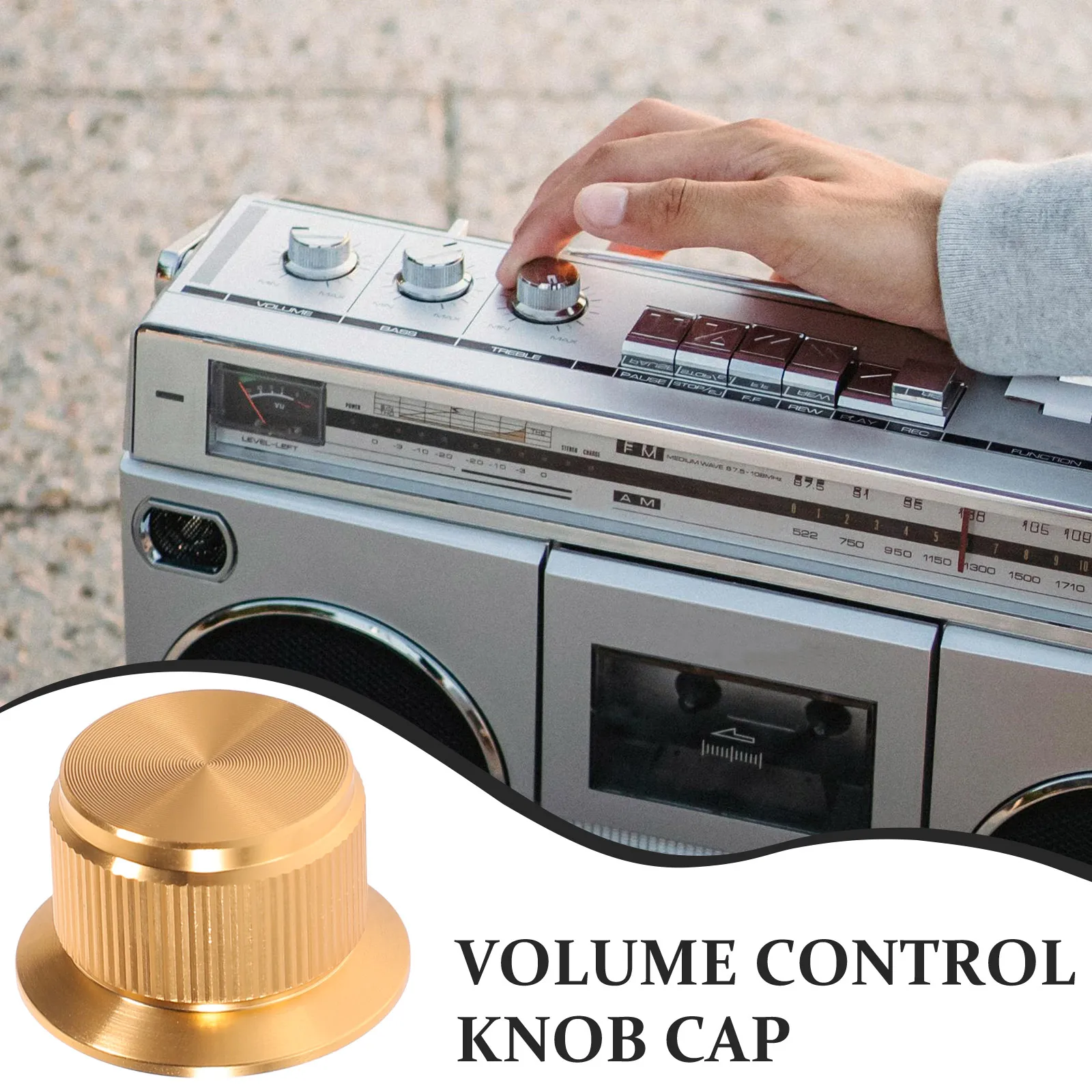 

Knob Cap Volume Control All Aluminum Speaker Alloy Universal Bass for Amp Adjuster Tone Knobs Guitar
