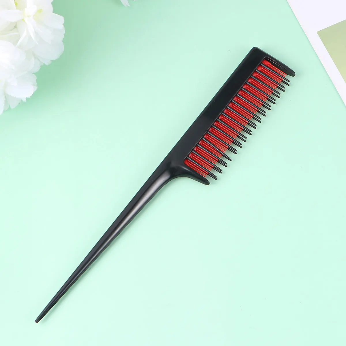 

Набор из 3 расчесок для окрашивания волос, профессиональный, прочный инструмент для окрашивания волос, легкое разделение прядей для использования в салонах и дома, черный цвет