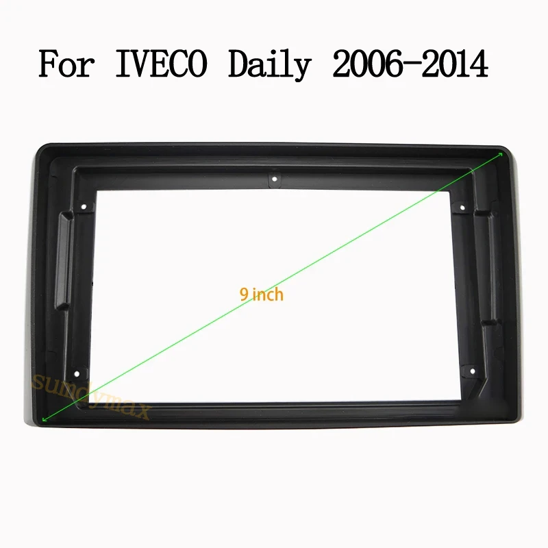 

9-дюймовая рамка автомобильного радио для IVECO Daily 2006-2014, аудио, GPS-навигация, Fascia Dash, комплект отделки, стерео