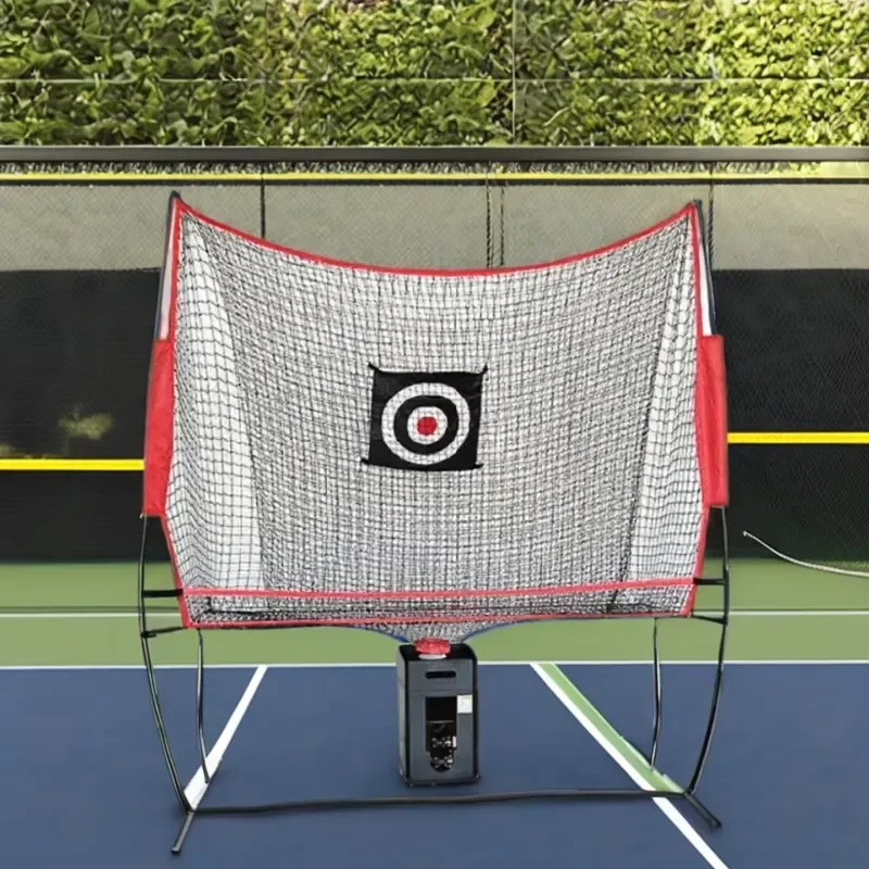 Dgoty HQS-P2-S App Remote Control Small Throwing Machine Pickleball Training Equipment 100 Balls Easy Durable Tennis Training