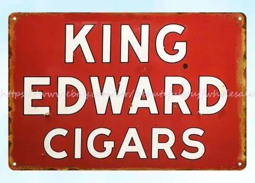 King Edward Cigars metal tin sign Decorative Collectibles wall art