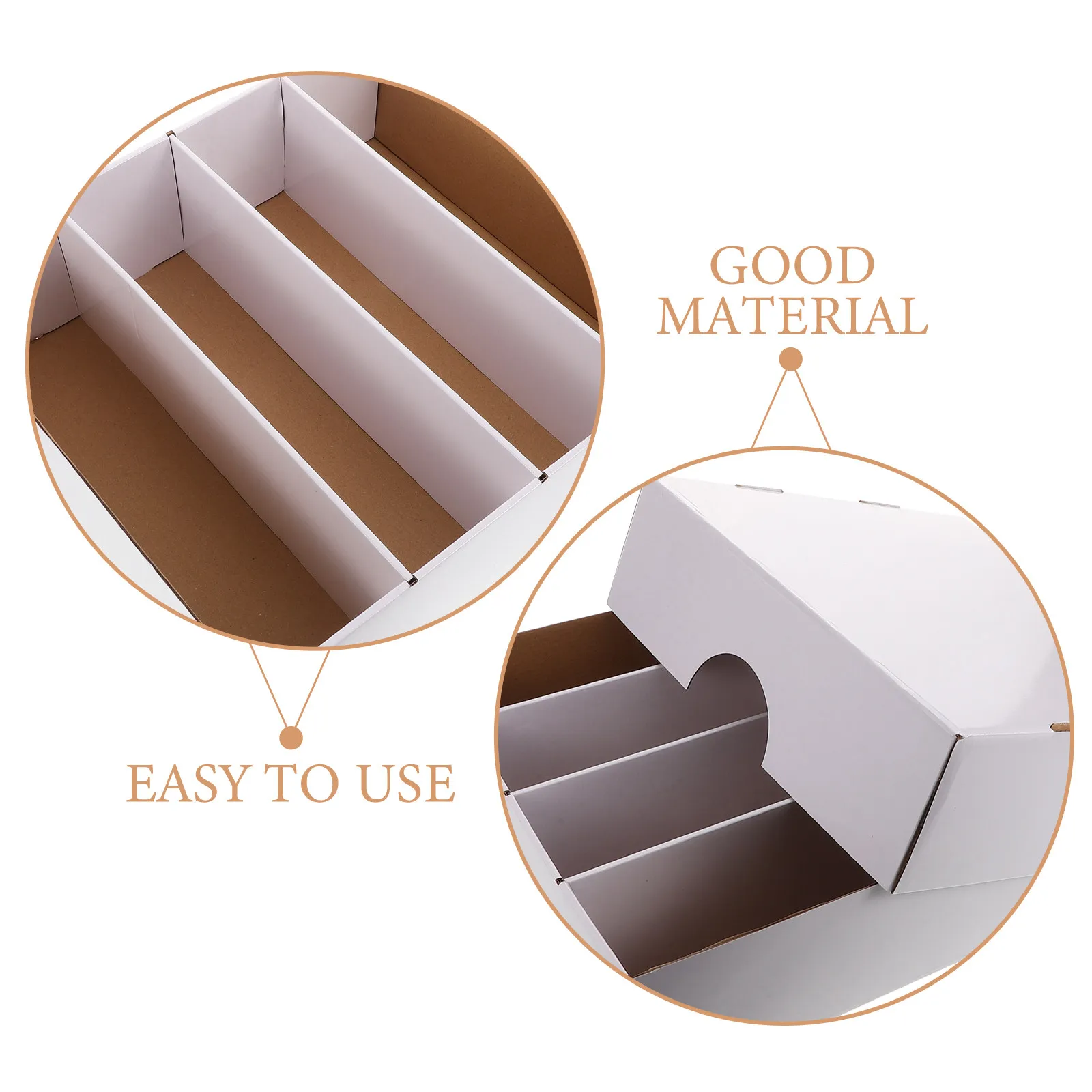 

Cardboard Card Storage Box Foldable Multi Compartment Trading Card Organizer for Sports Game Cards Basketball Baseball Football